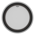 Remo SMT Emperor coated 24-inch bass drum head, drum heads for deep, resonant sound, showcasing the durable coated surface.