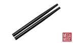 Pair of Ahead short taper covers for sticks, brushes, mallets, or rods, shown in black with a textured finish.