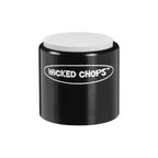 Black Ahead Wicked Chops Practice Pad with 8mm thread, compact size, designed for drum practice and training.