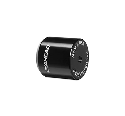 Ahead Wicked Chops Practice Pad in black with 8mm thread, compact drum practice accessory for drummers.