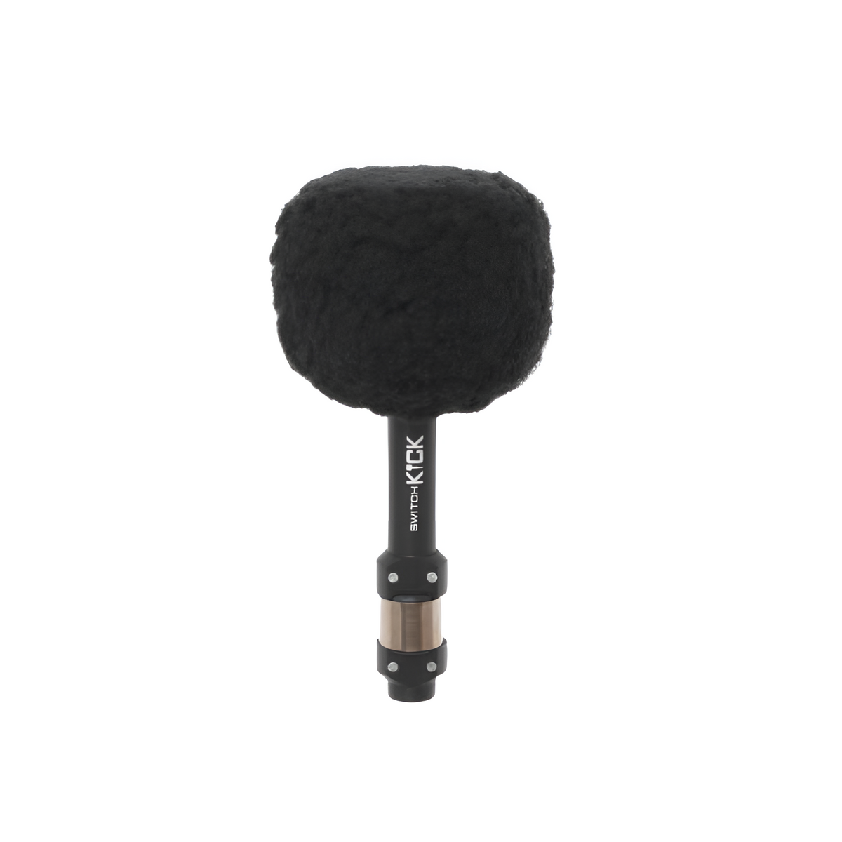 Ahead Switch Kick AHSKFS black bass drum pedal with adjustable footplate and chain drive for smooth, precise drumming.
