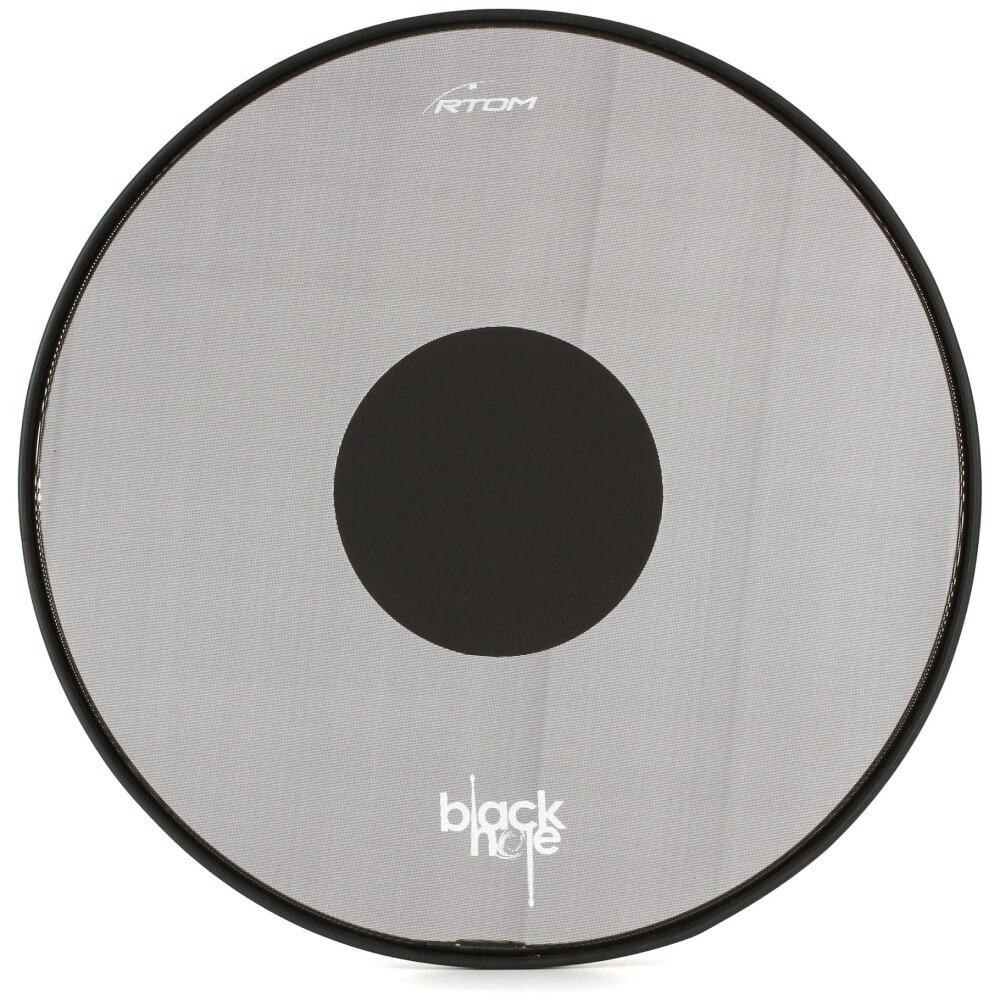 RTOM Black Hole Snap-On Tunable Practice Mesh Pad - 18 Tom