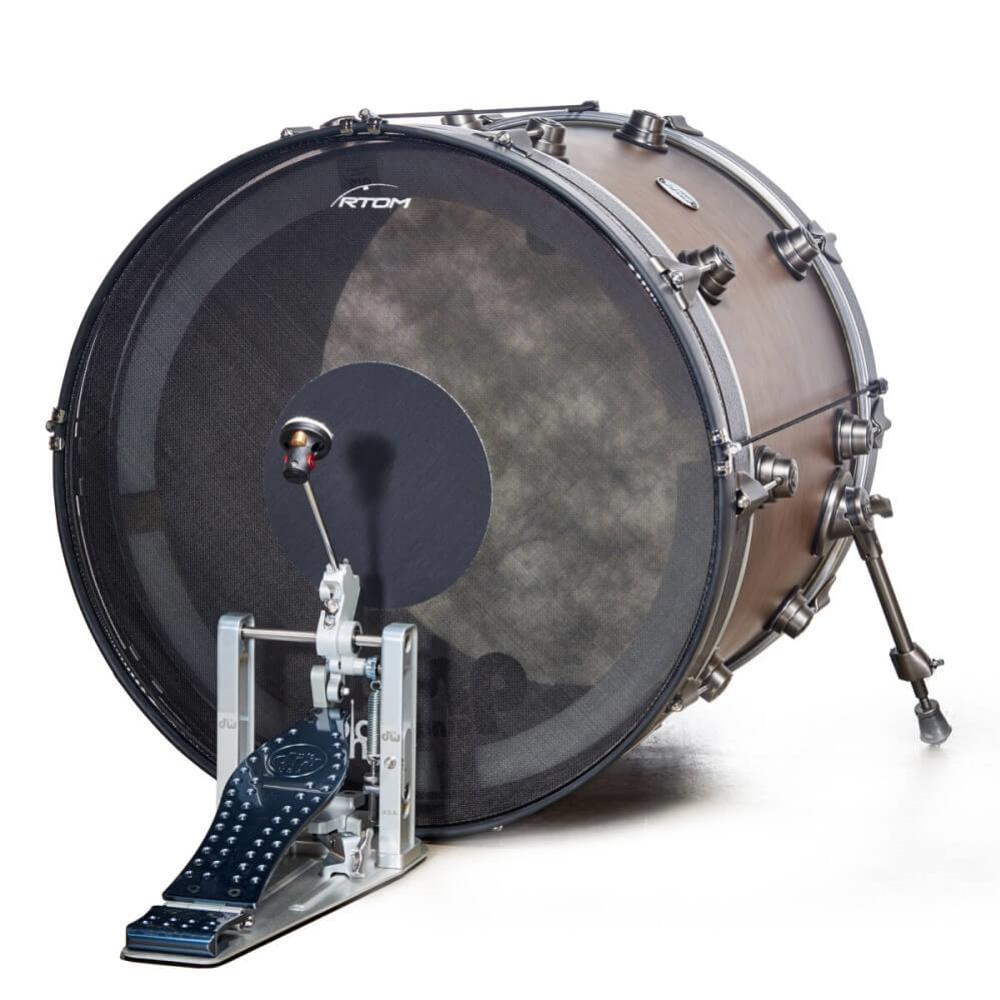 RTOM Black Hole Snap-On Tunable Practice Mesh Pad - 20 Bass Drum