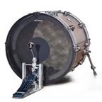 RTOM Black Hole Snap-On Tunable Practice Mesh Pad - 20 Bass Drum