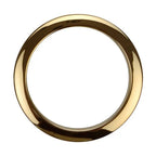 Ahead Bass Drum O's HBR-4 brass port ring for 4-inch holes, showcasing its shiny finish and durable design.