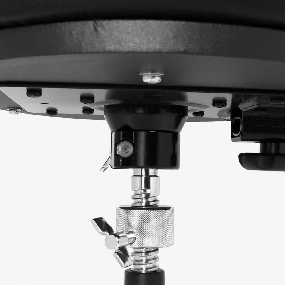 Ahead Spinal-G Saddle Top 3-Leg Drum Throne with Backrest - Black