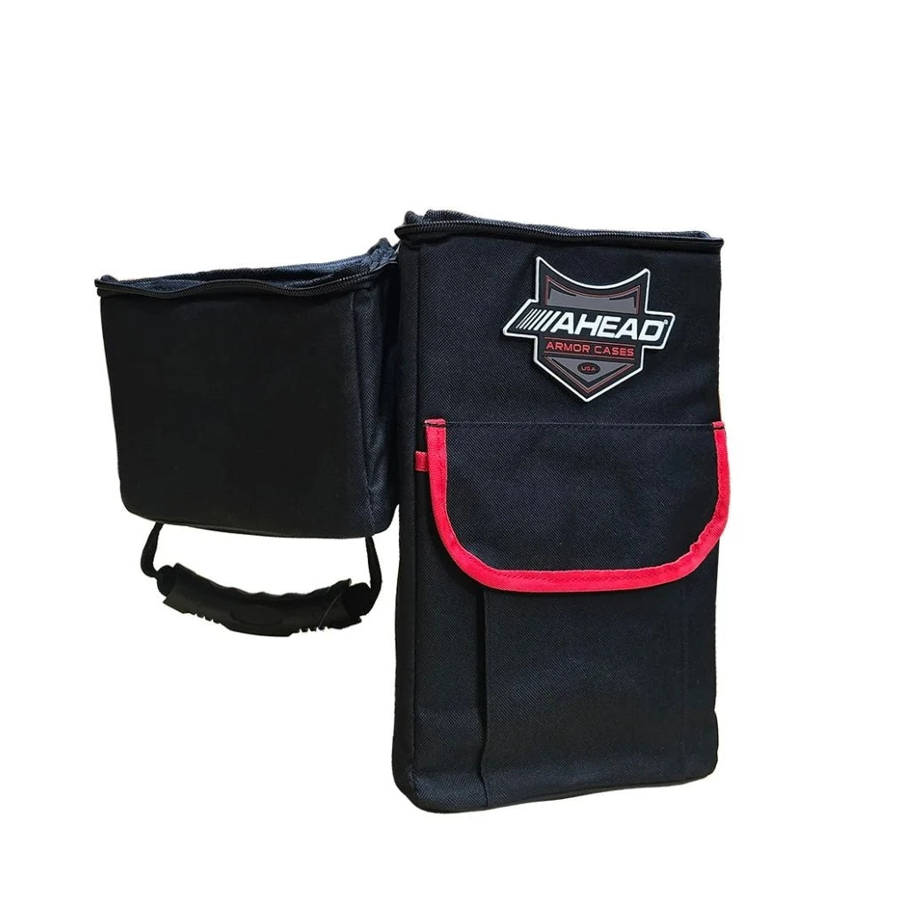 Ahead AHead Stick Silo drum bag showing padded, protective carrying case for drum sticks and accessories.