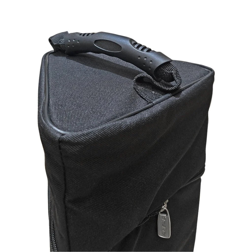 Ahead AHead Stick Silo drum bag, durable protective case for drum sticks and accessories, black fabric with branding details.