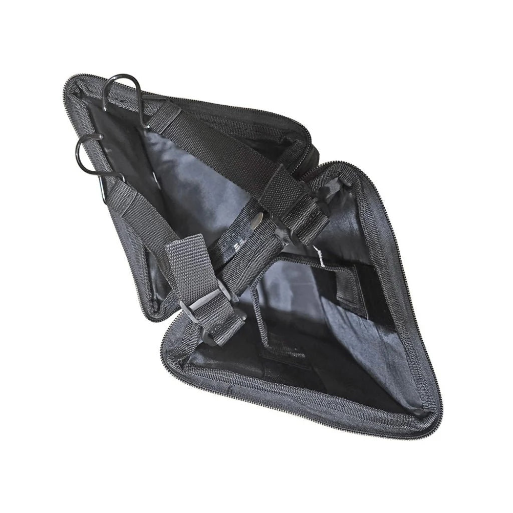 Ahead AHead Stick Silo drum bag showing padded black carrying case for drum sticks and accessories.