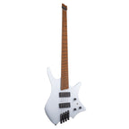 Strandberg Boden Bass Standard 4 in Blue Aura Metallic, a sleek electric bass guitar with modern design and ergonomic shape.
