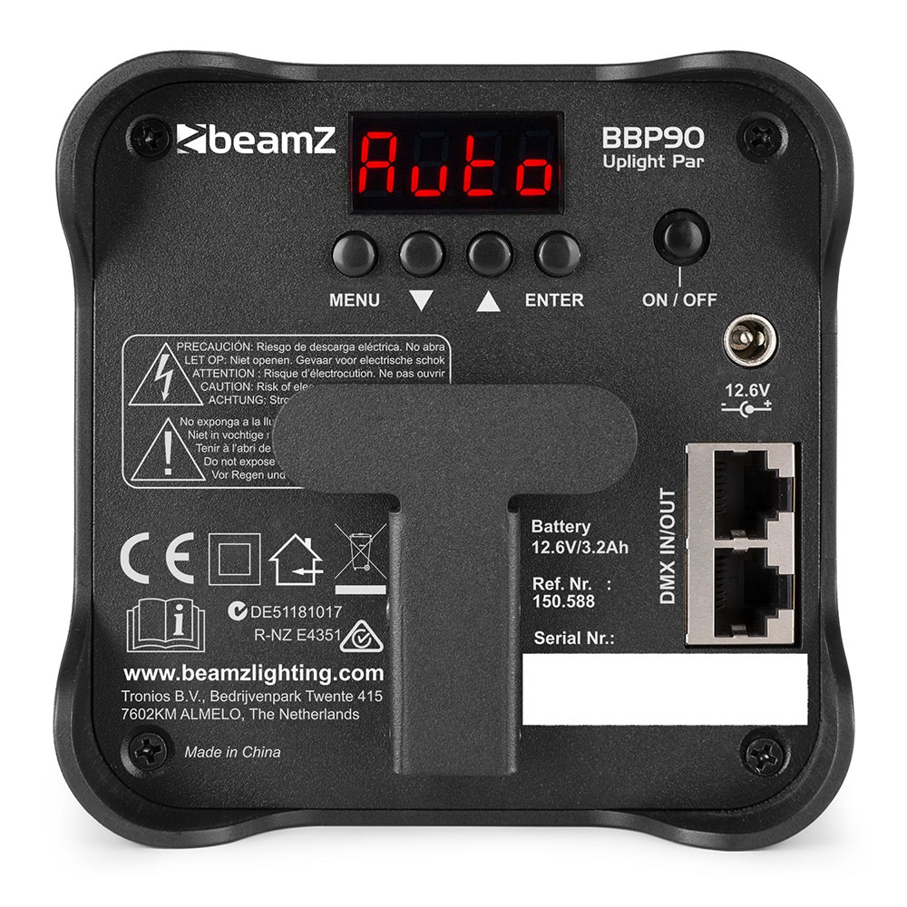 Beamz BBP90 Uplight Par 4x4W IRC