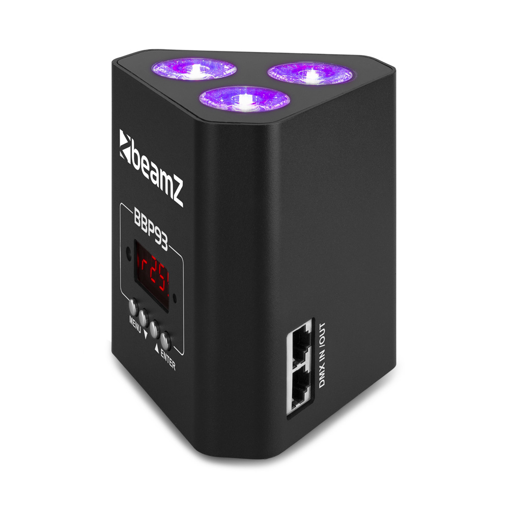 Beamz BBP93 Uplight Par 3x10W 4in1 DMX IRC