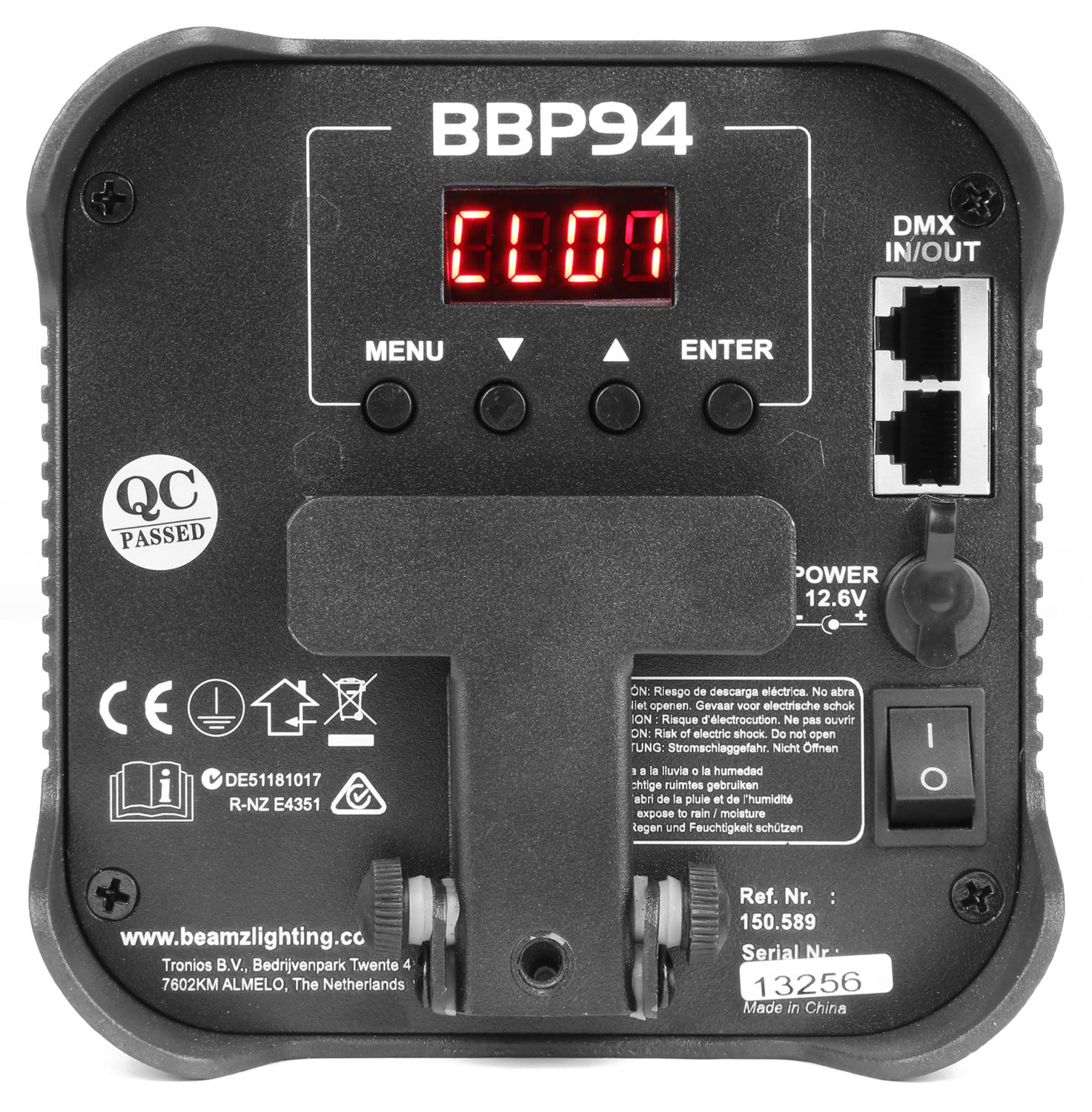 Beamz BBP94 Battery Powered LED Par with DMX