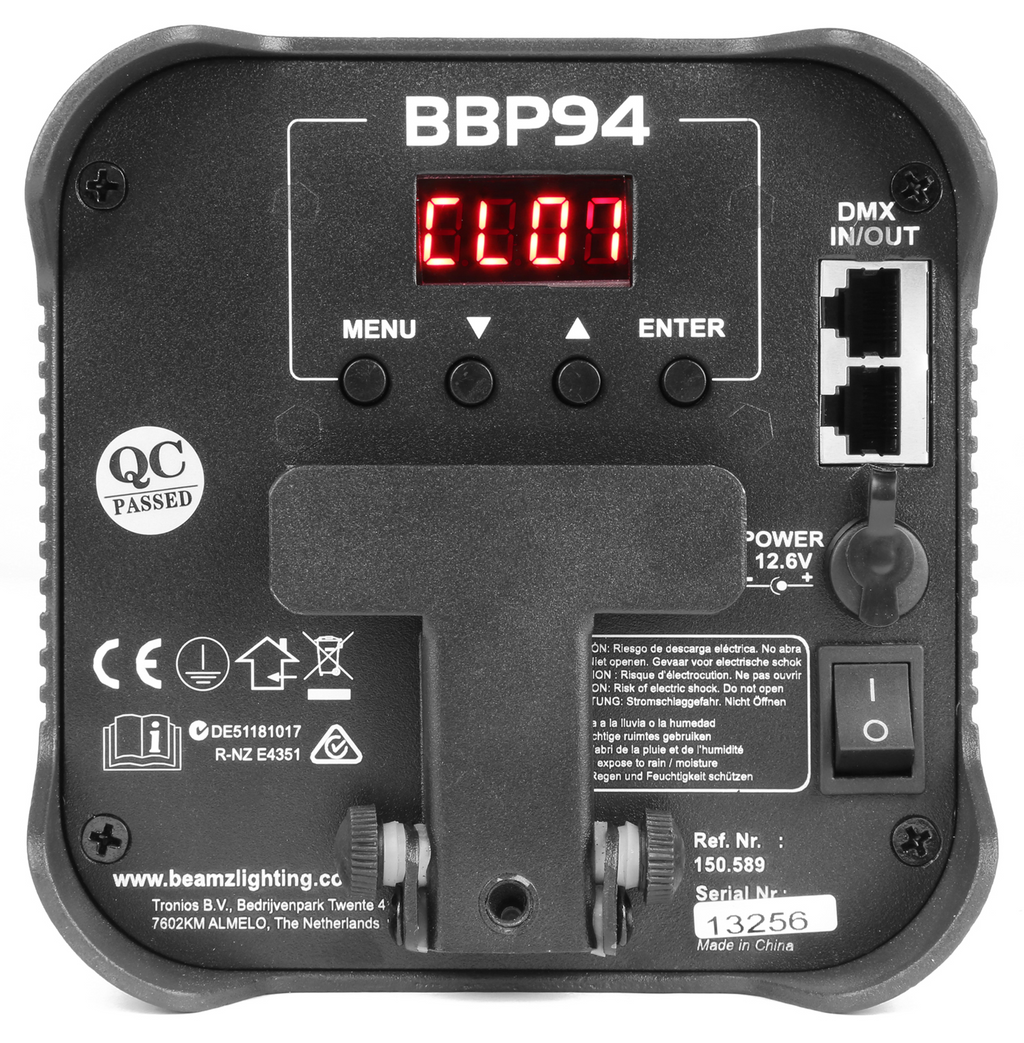 Beamz BBP94 Battery Powered LED Par with DMX