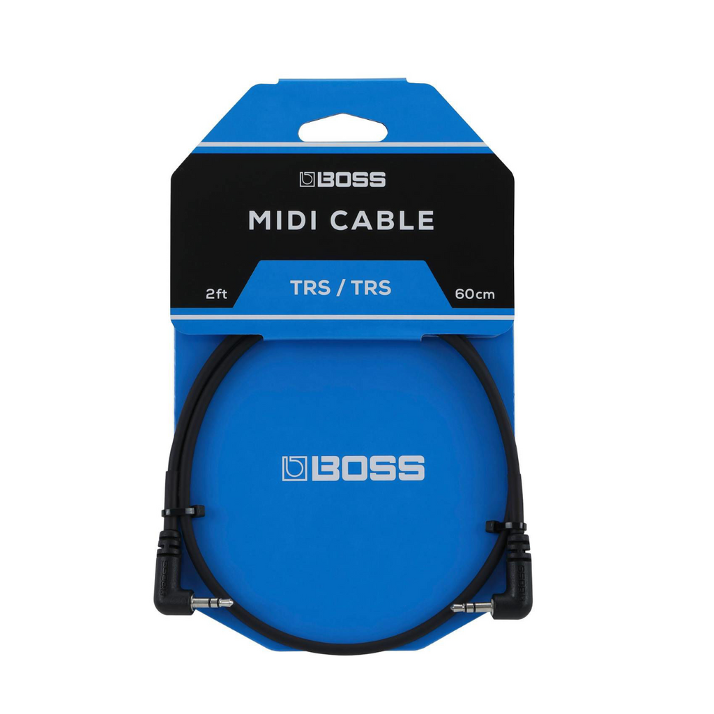 BOSS BCC-2-3535 MIDI Cable with Right Angle TRS connection (2ft)