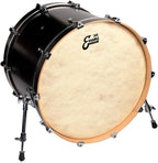 Evans BD20CT Calftone 20-inch bass drum head showing its textured surface and branding, designed for deep, warm bass sound.