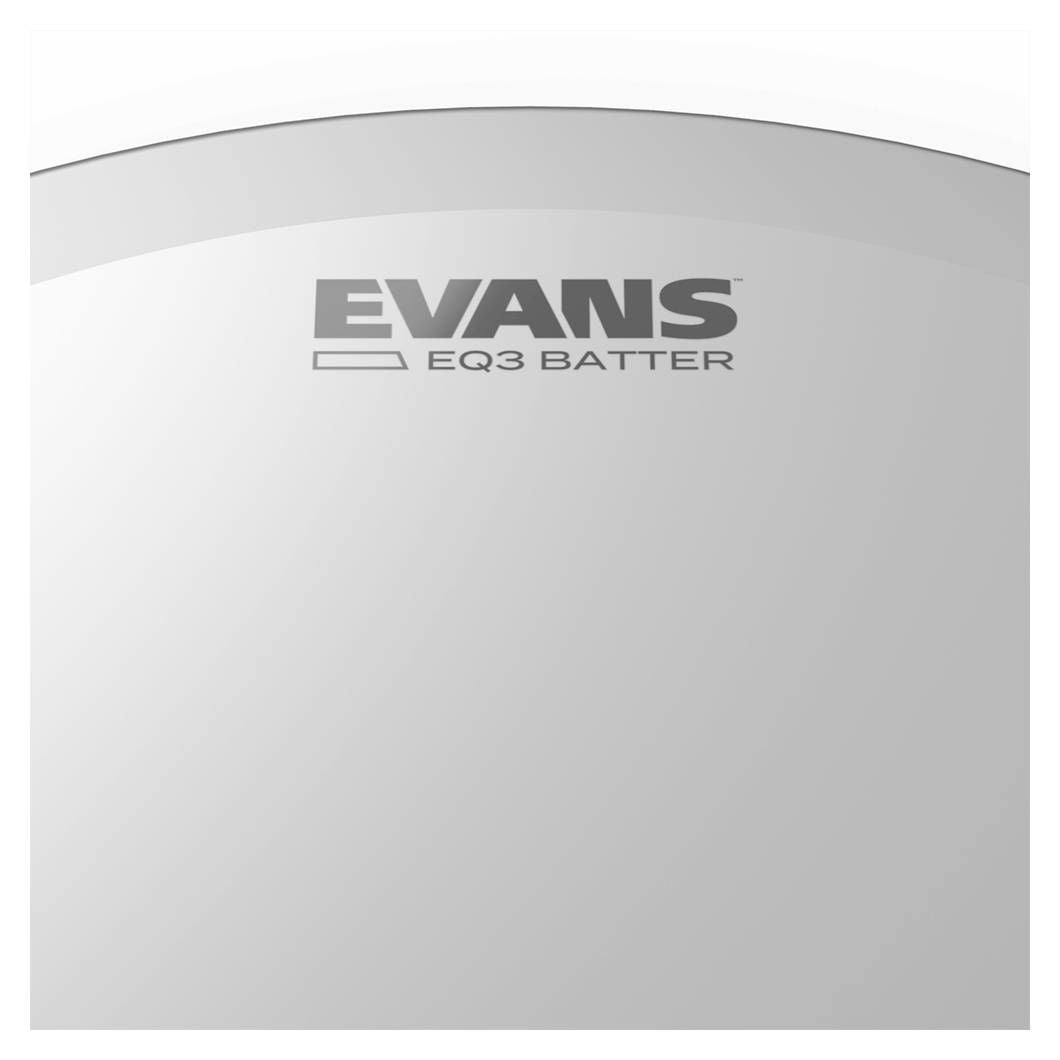 Evans EQ3 Frosted Bass Drum Head, 20 Inch