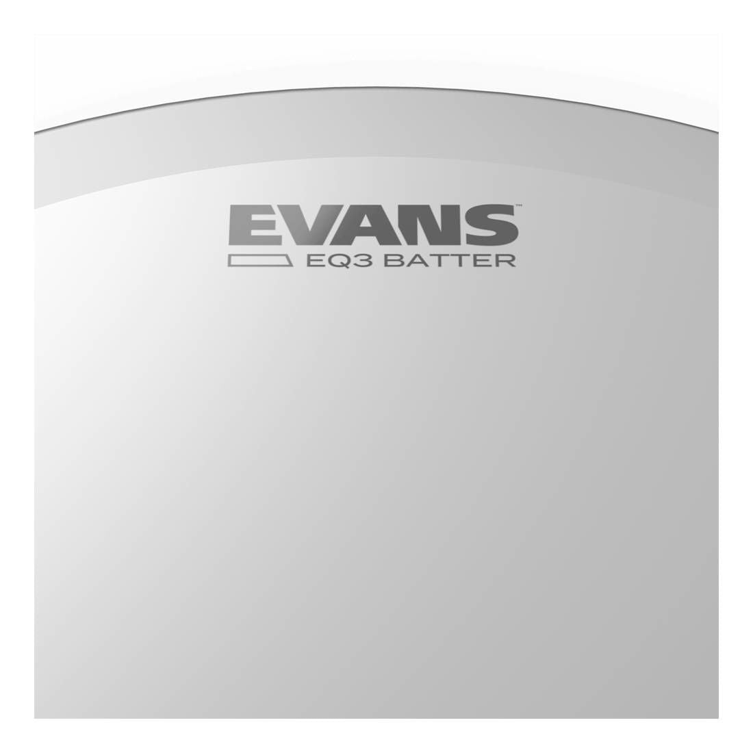 Evans EQ3 Frosted Bass Drum Head, 24 Inch