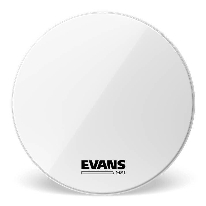 Evans 24 Inch MS1 White Marching Bass DrumHead