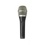 Beyerdynamic TG V50 s cardioid dynamic vocal microphone with switch, showcasing sleek design and XLR connector.