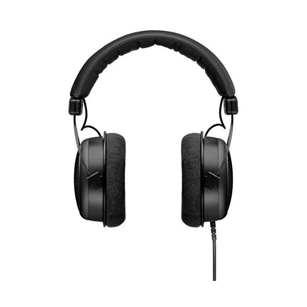 Beyerdynamic DT880 PRO semi-open studio headphones in black, 250Ω over-ear design with padded headband and ear cups.