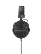 Beyerdynamic DT 990-PRO open-back studio headphones in black with 80Ω impedance, shown with ear cups and headband.