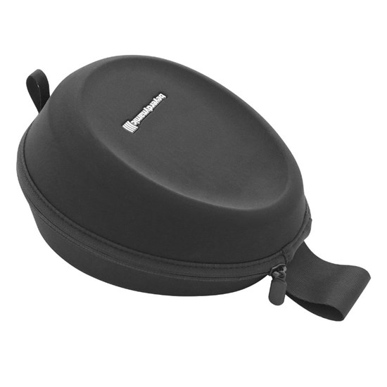 Beyerdynamic DT headphone hardcase in black with zipper and handle, designed to protect headphones during travel.