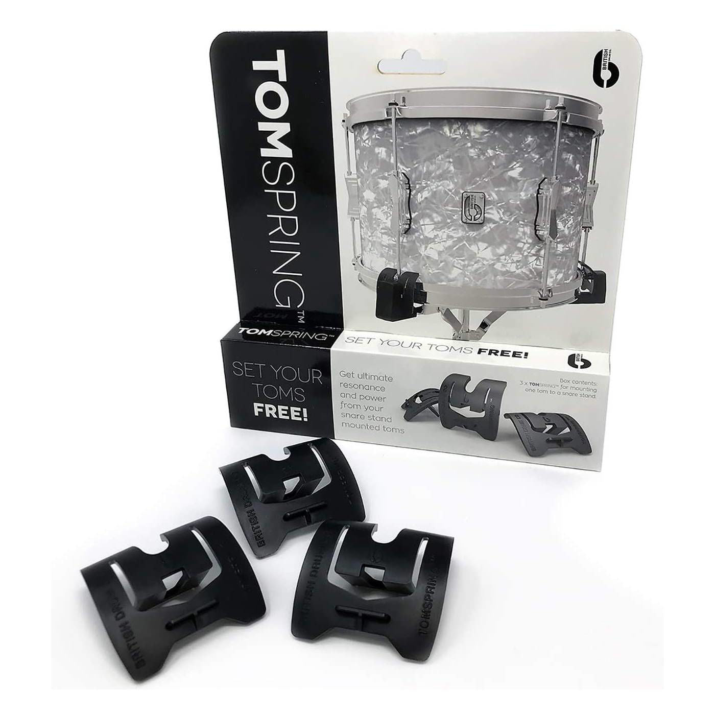 British Drum Company Tomsprings, 3 piece Set