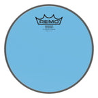 Remo Colortone Emperor 14-inch blue drumhead for drums, featuring vibrant blue color and durable surface for percussion instruments.