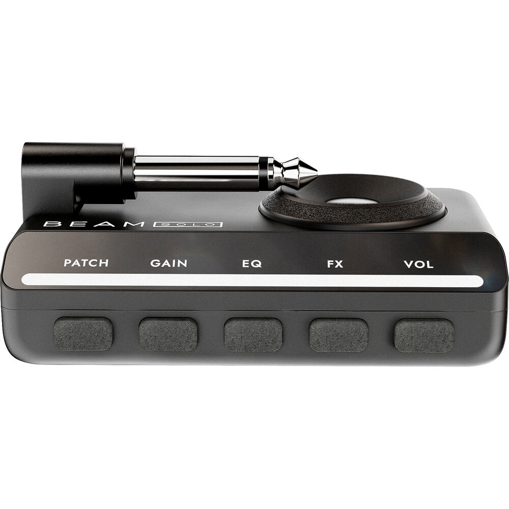 Blackstar Beam Solo headphone guitar amplifier with compact design and control knobs visible on the front panel.