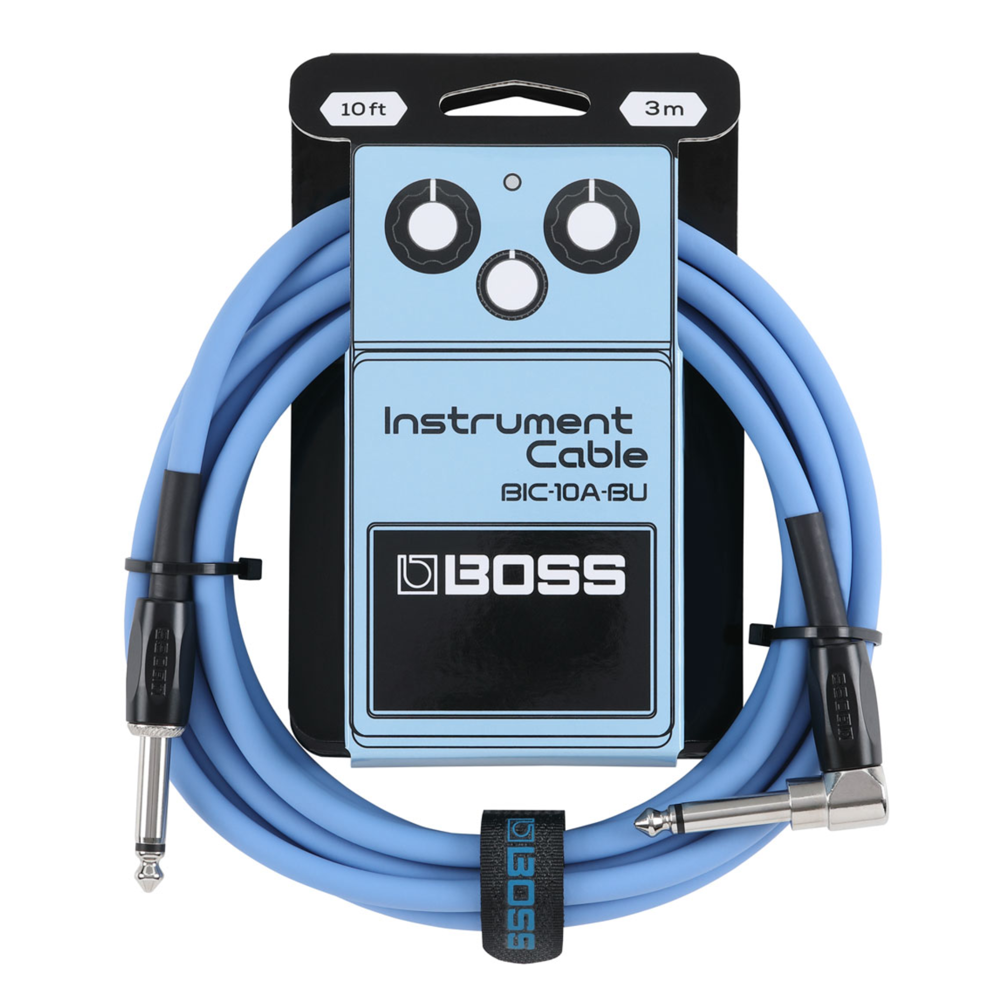BOSS BIC-10A-BK Instrument Cable 10ft/3m AS Blue