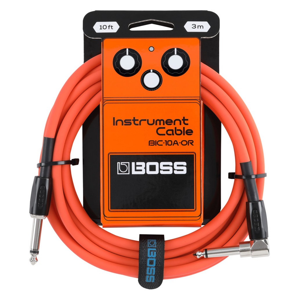 BOSS BIC-10A-BK Instrument Cable 10ft/3m AS Orange