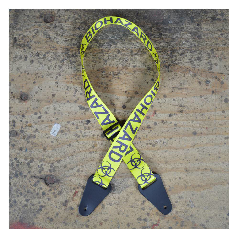 Colonial Leather Bio Hazard Printed Webbing Guitar Strap