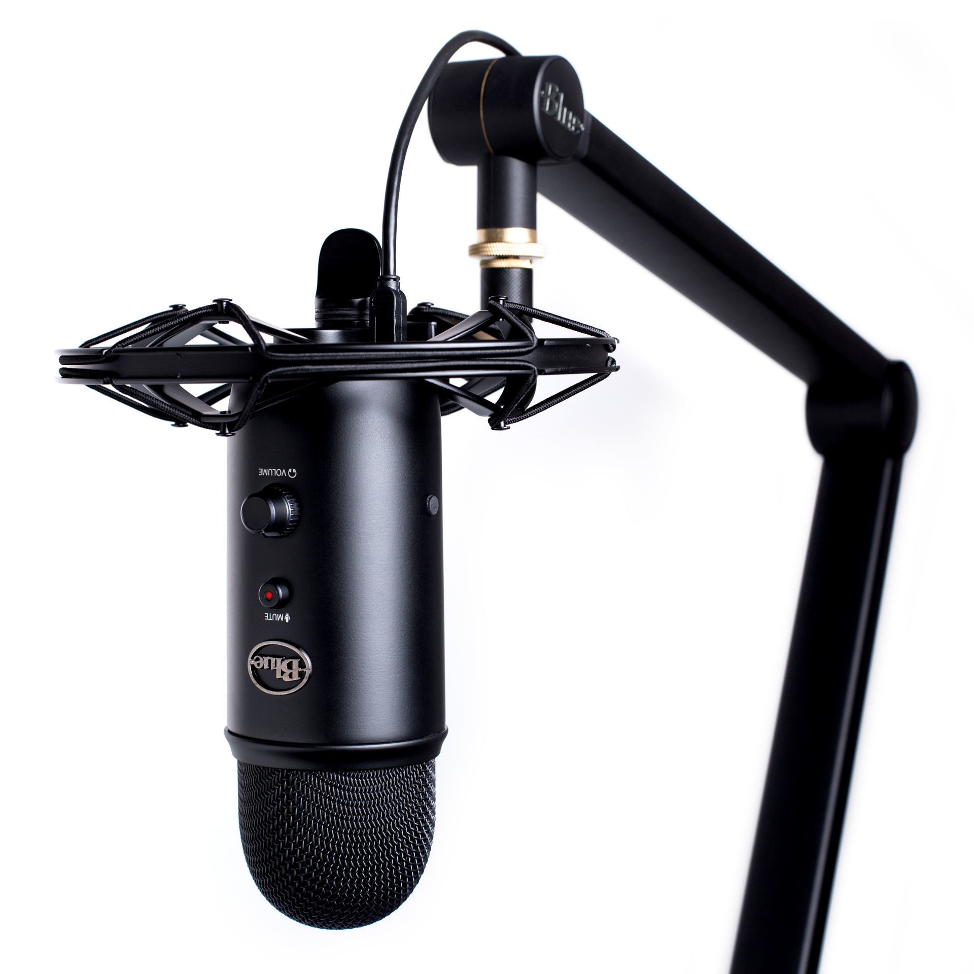 Blue Yeticaster Professional Broadcast Bundle (Comes with Shockmount and Compass Boom Arm)