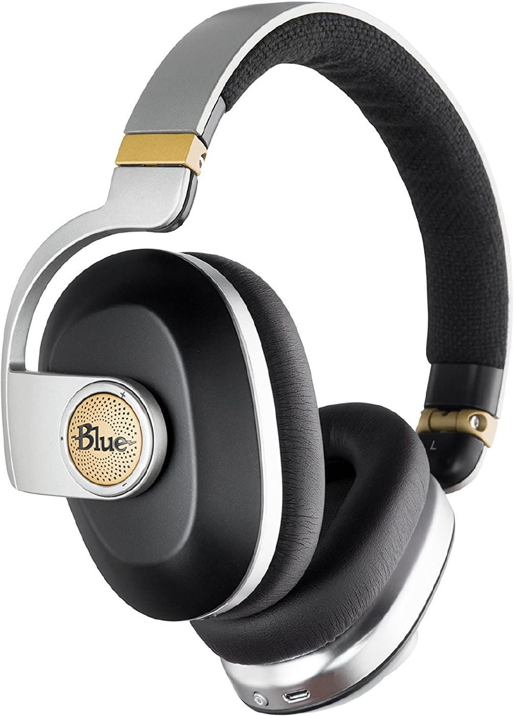 Blue Satellite Wireless Noise-Cancelling Headphones Audiophile Amp Black