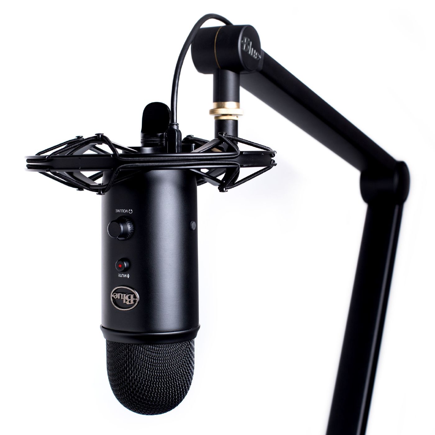 Blue Yeticaster Professional Broadcast Bundle (Comes with Shockmount and Compass Boom Arm)