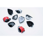 Black Mountain spring-loaded thumb pick in red for right-handed guitar players, shown on a white background.