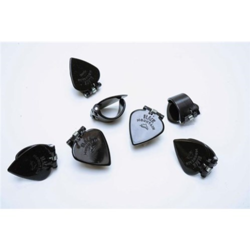 Black Mountain Spring-loaded Thumb Pick Jazz Tip- Black