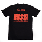 Mega Music 'Boom Room' T-Shirt in Black - Small