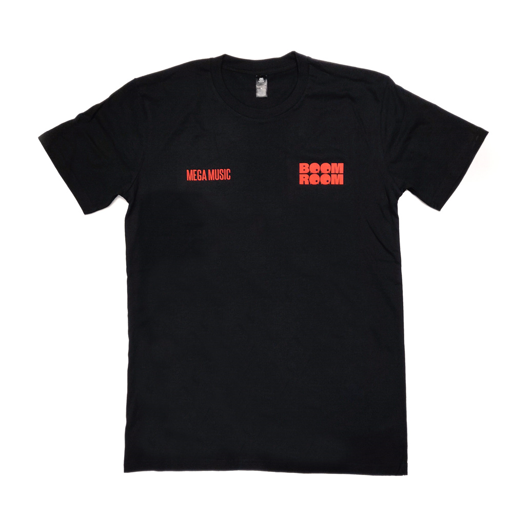 Mega Music 'Boom Room' T-Shirt in Black - 4XL