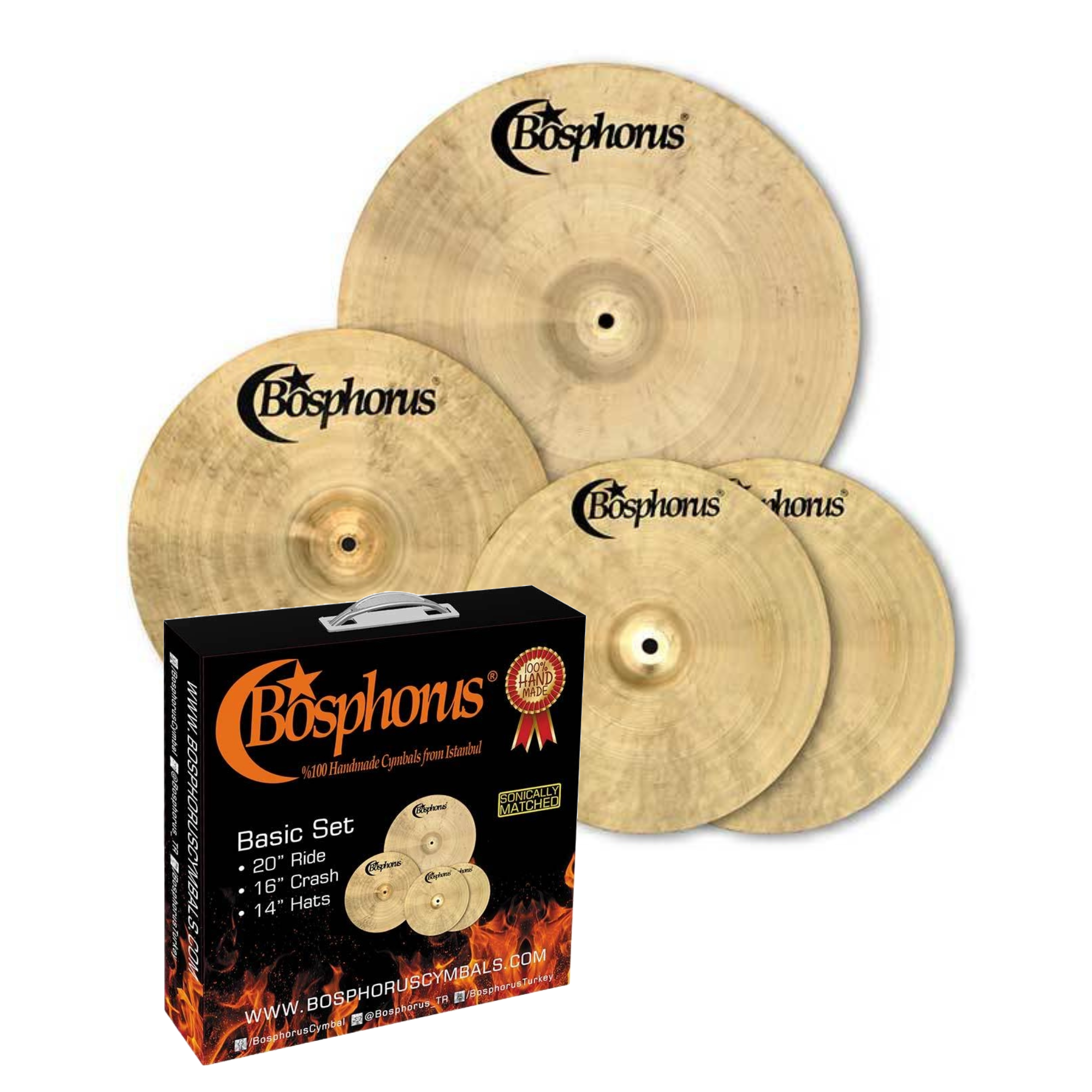 Bosphorus Basic Cymbal Box Set - 14/16/20