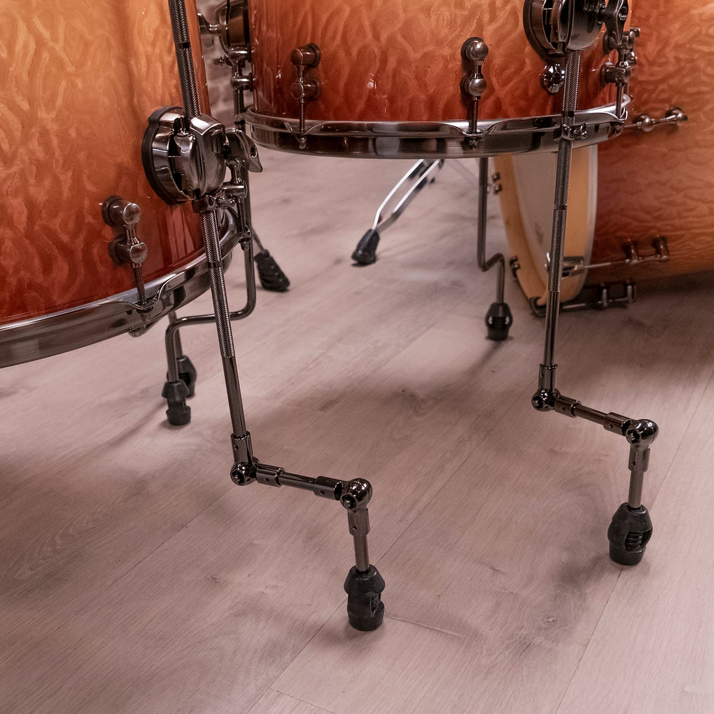 Mapex Black Panther Design Lab Cherry Bomb 22 4 Piece Drum Kit Shell Pack - Peach Burl Burst