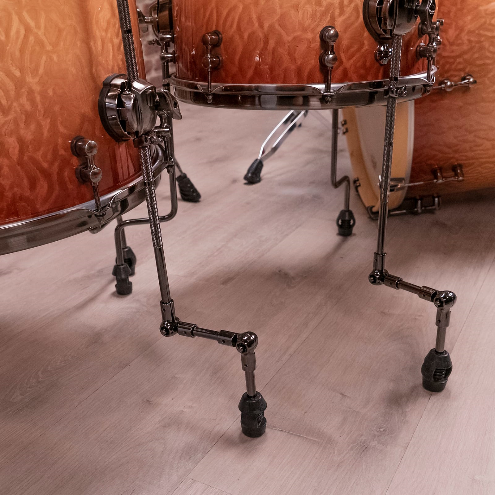 Mapex Black Panther Design Lab Cherry Bomb 22 4 Piece Drum Kit Shell Pack - Peach Burl Burst