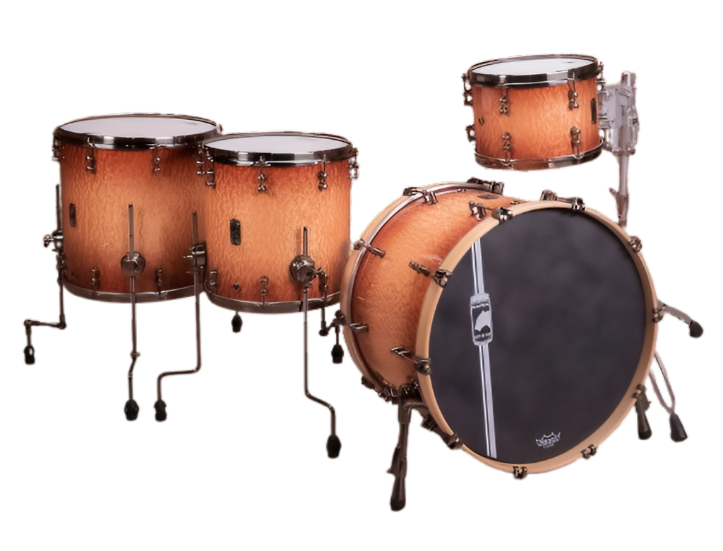 Mapex Black Panther Design Lab Cherry Bomb 22 4 Piece Drum Kit Shell Pack - Peach Burl Burst