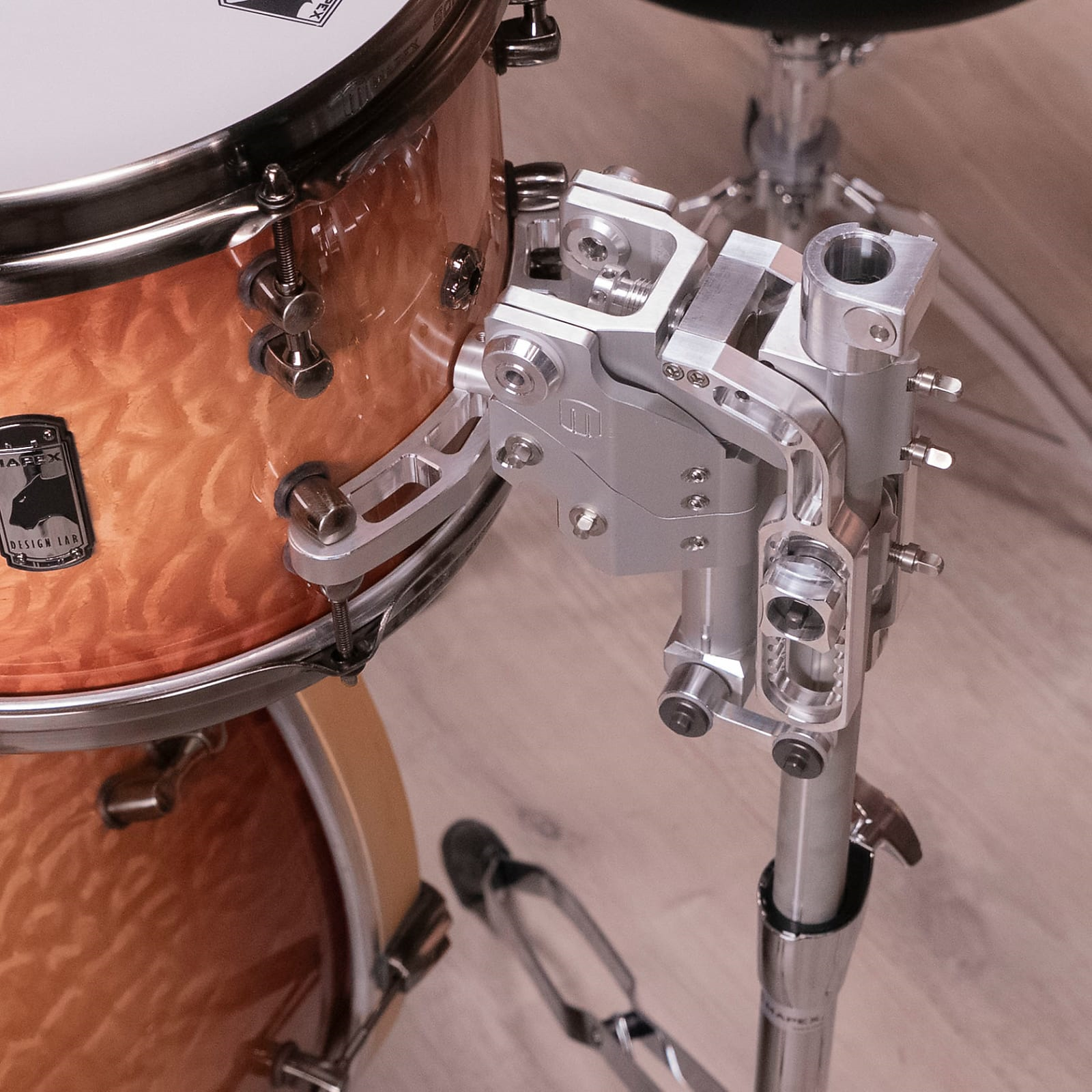 Mapex Black Panther Design Lab Cherry Bomb 22 4 Piece Drum Kit Shell Pack - Peach Burl Burst