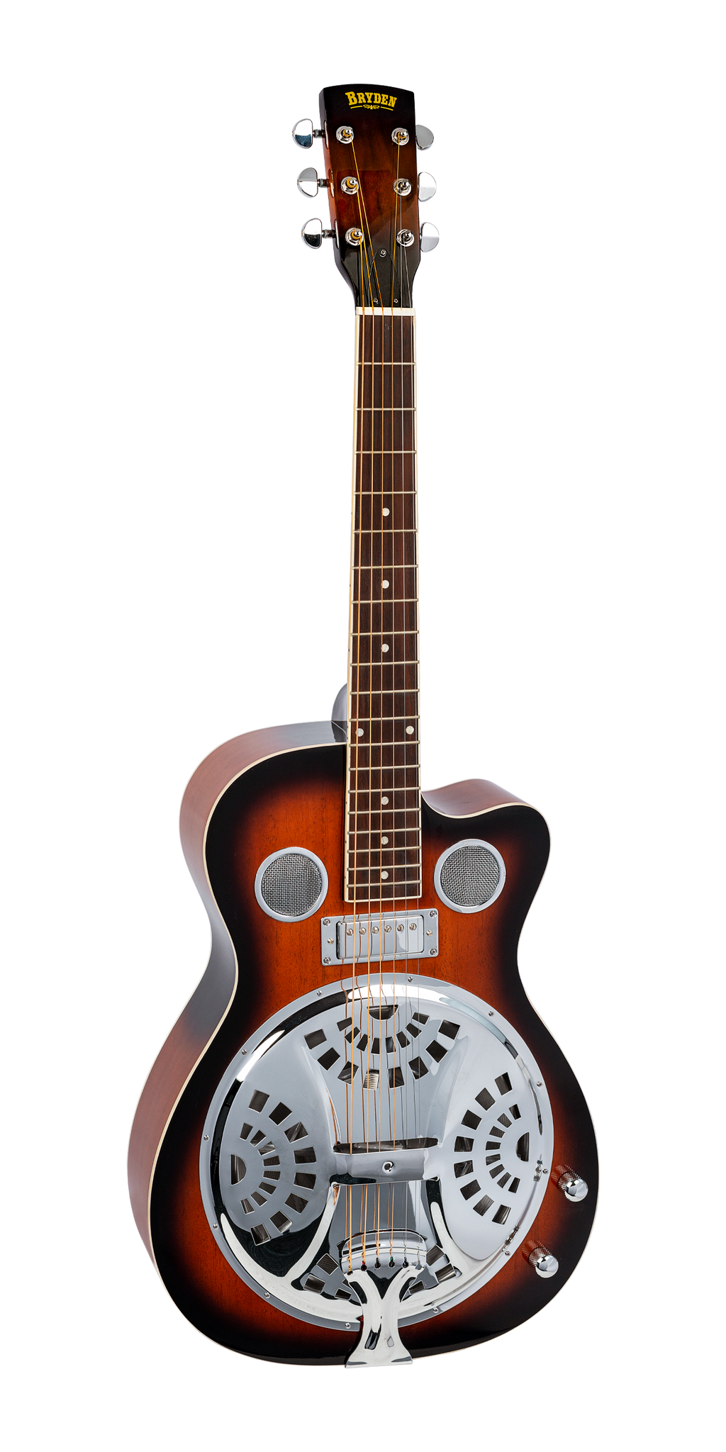 Bryden BRE2ETS Cutaway Acoustic / Electric Resonator Guitar in Tobacco Sunburst