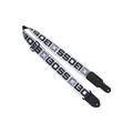 BOSS Monogram Guitar Strap - White with Black logo
