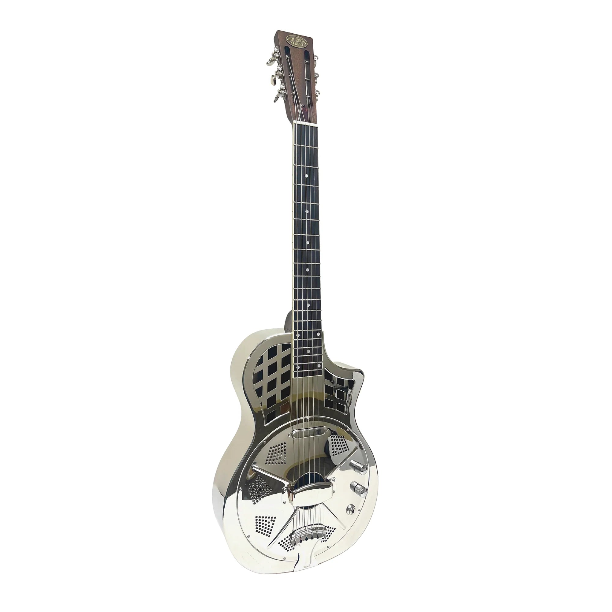 Bourbon Street "Louisiana" Nickel Resonator Guitar with Case