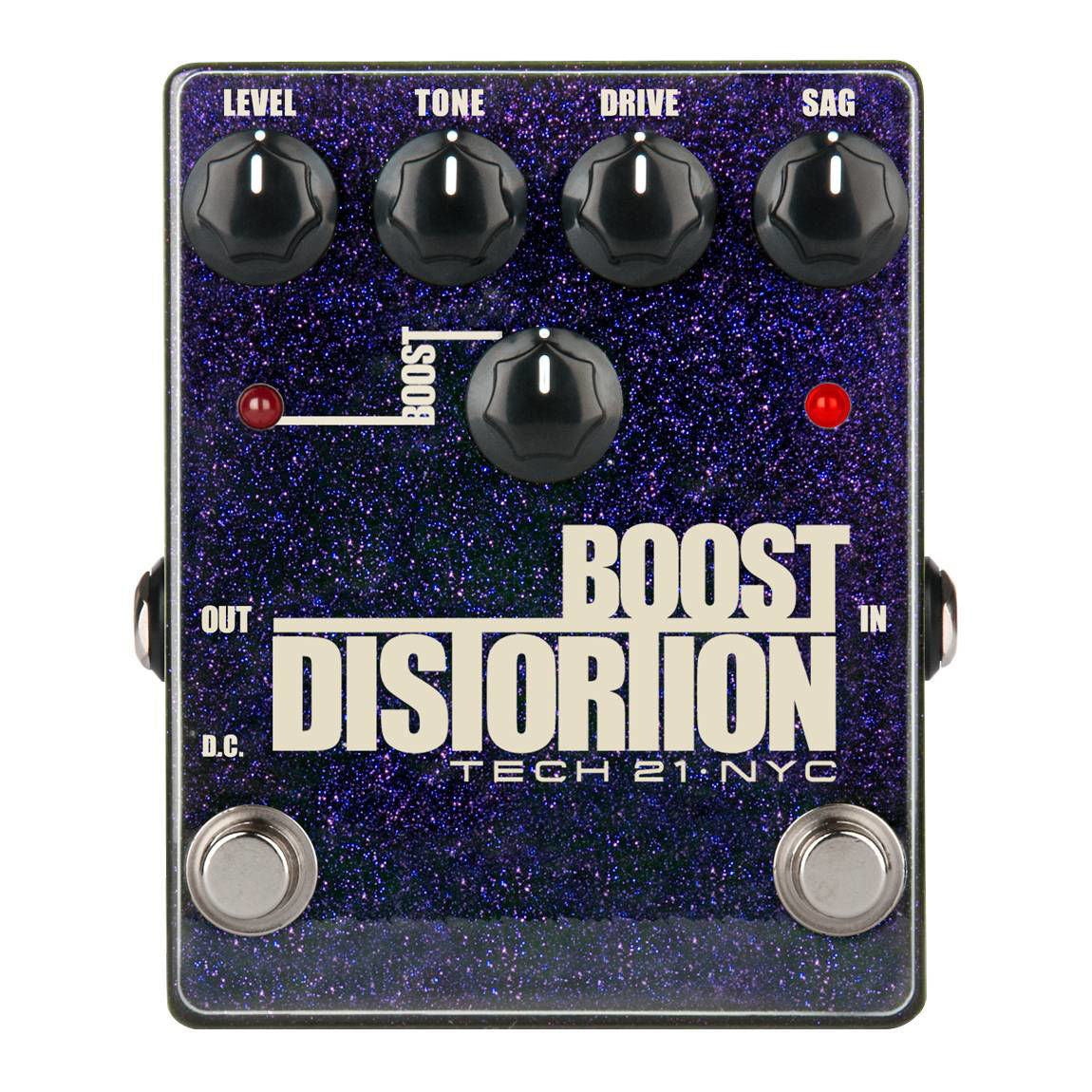 Tech 21 Boost Metallic Distortion Guitar Effects Pedal