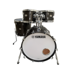 Yamaha PHX Phoenix drum kit with matte black finish, featuring 22x16 bass, 16x15 floor tom, and 12x8 tom drums.